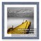 12x12 Picture Frames Wood Distressed Blue Display Pictures 10x10 or 8x8 with Mat or 12x12 without Mat - 12x12 Inch Square Photo Frames with 2 Mats for Wall or Tabletop Mount, 1 Pack